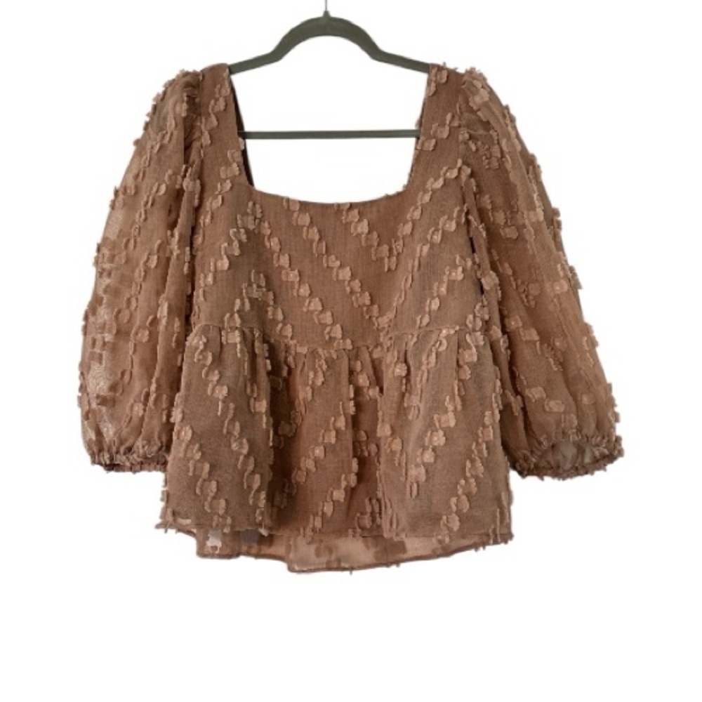 Just Female Lulu Blouse in Brownie Size 38 or Medium - Picture 2 of 8